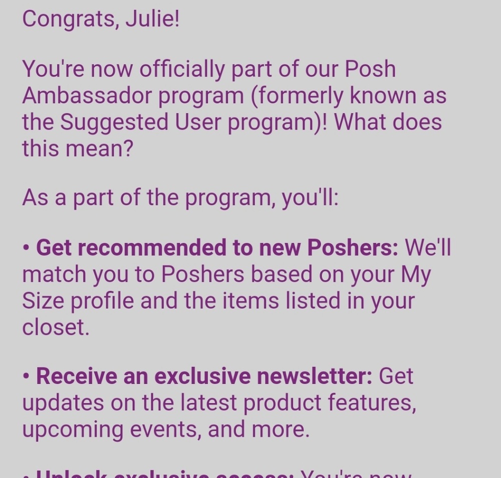 POSH AMBASSADOR!!